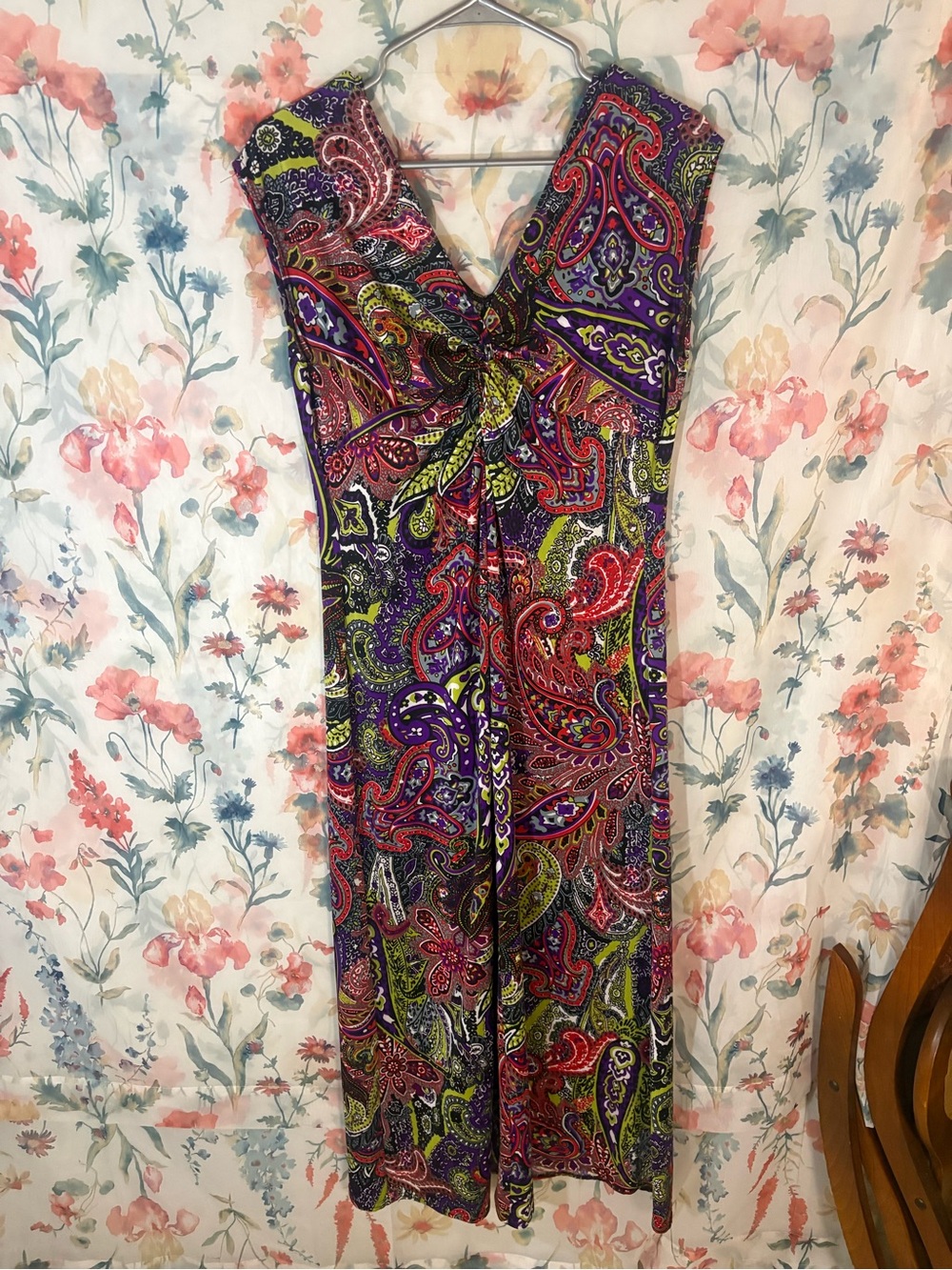 Annalee + Hope Purple Multi Paisley Maxi Dress